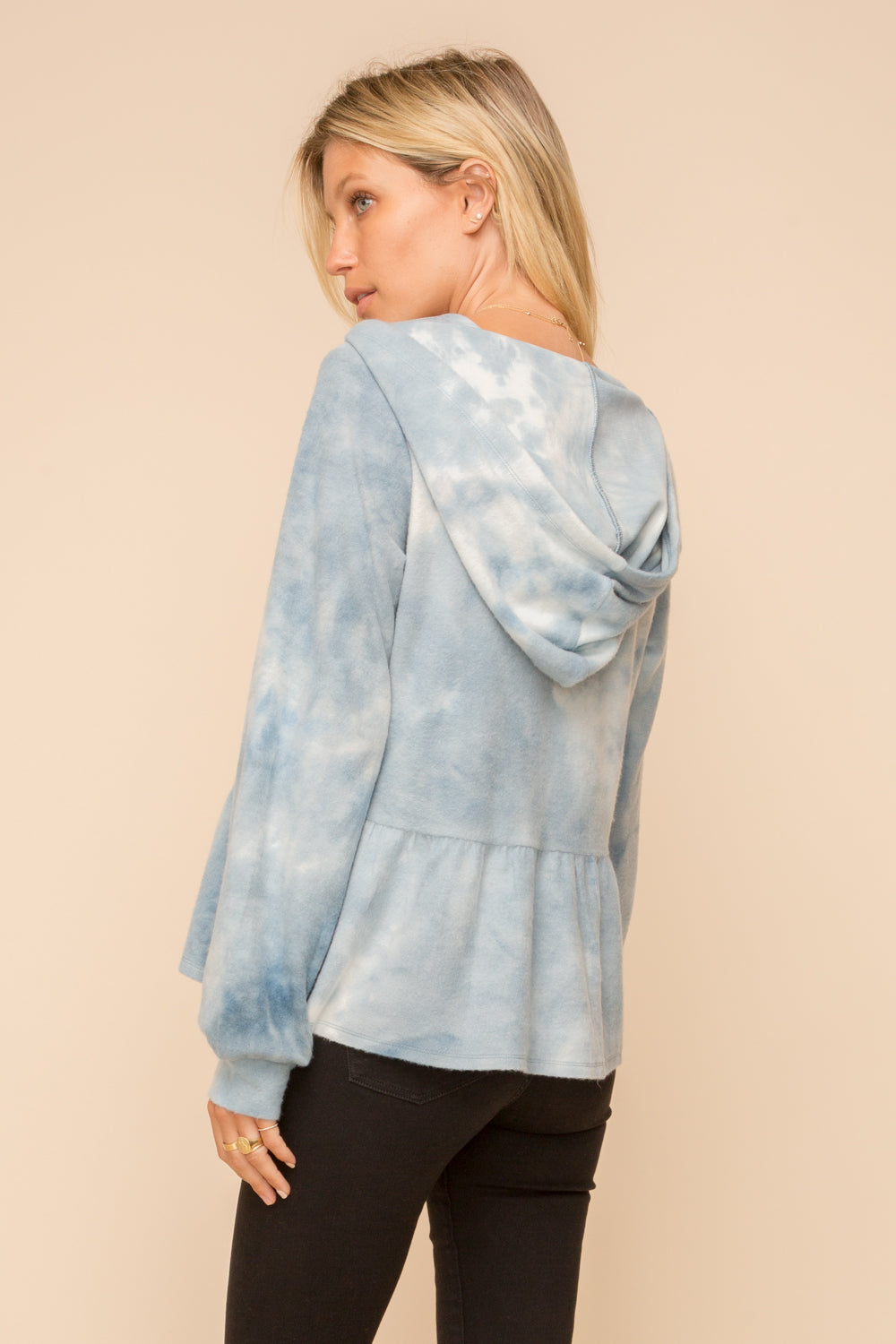 Hem & Thread Brushed Ruffle Hoodie