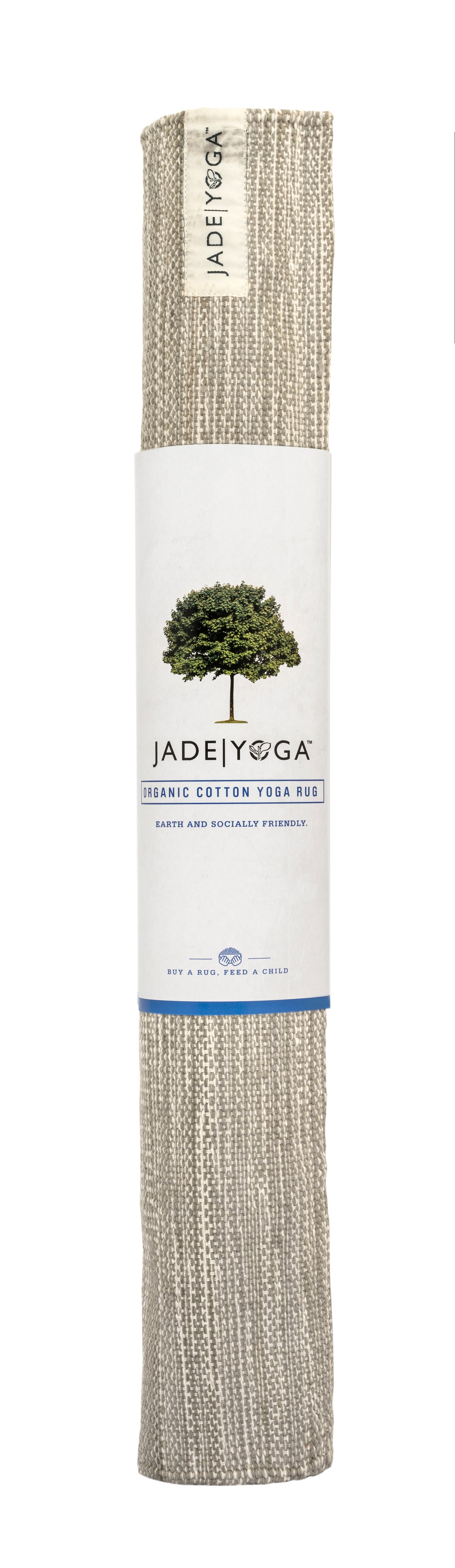 JadeYoga Organic Cotton Yoga Rug