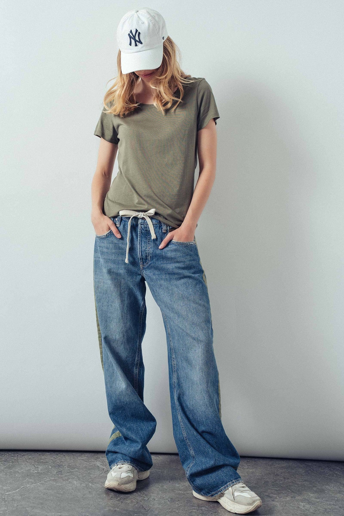 Urban Daizy Utility Stripe Denim Jeans