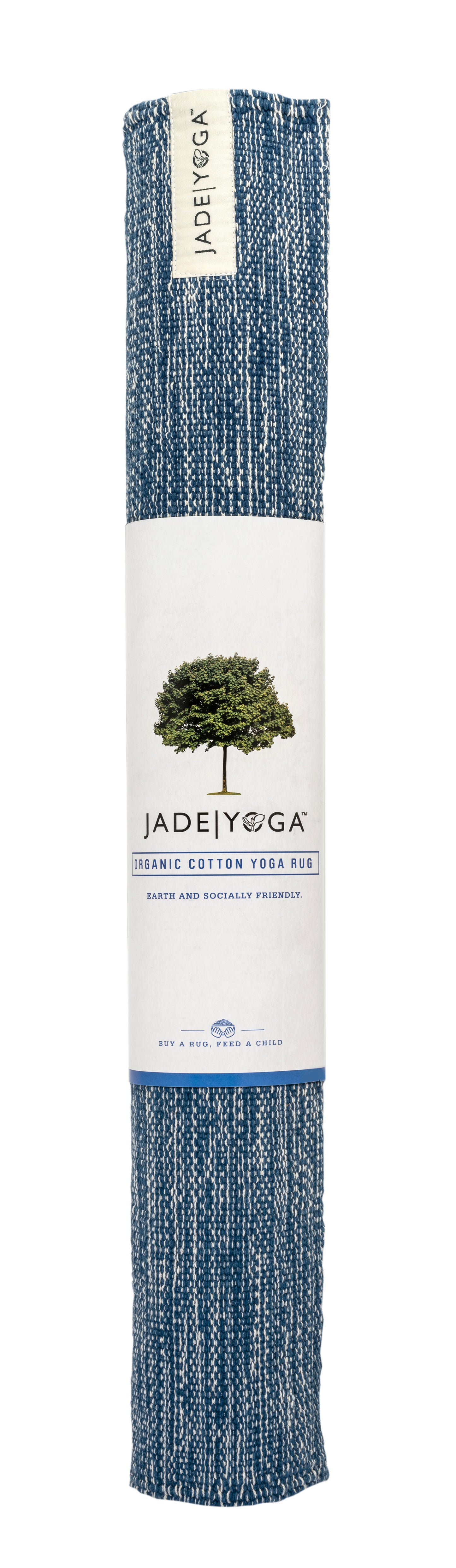 JadeYoga Organic Cotton Yoga Rug