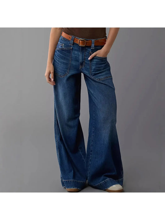 Lily Clothing Stretchy Casual Wide-Leg Jeans