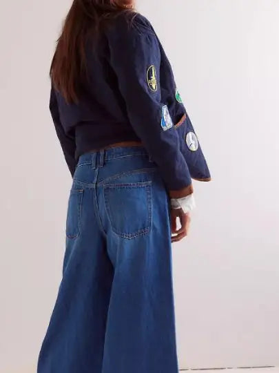 Lily Clothing Stretchy Casual Wide-Leg Jeans