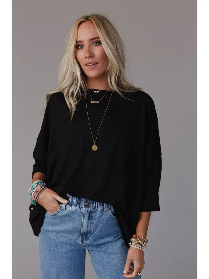 Three Bird Nest Cozy Cool Oversized Tee
