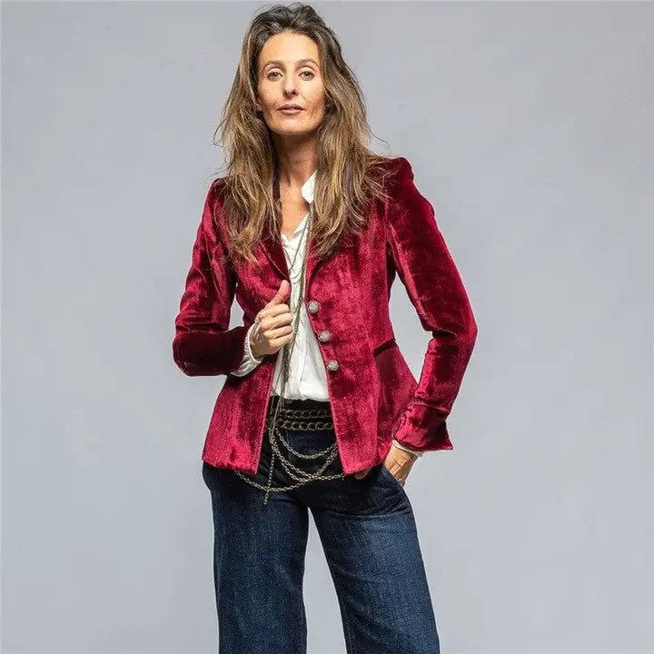 KooPros Velvet Blazer
