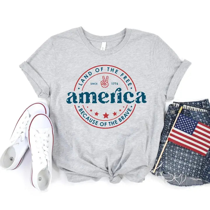 VibeClothing America - Land of the Free Tee