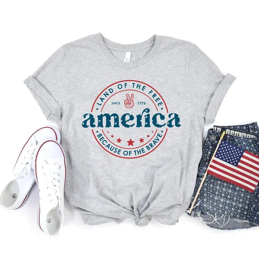 VibeClothing America - Land of the Free Tee
