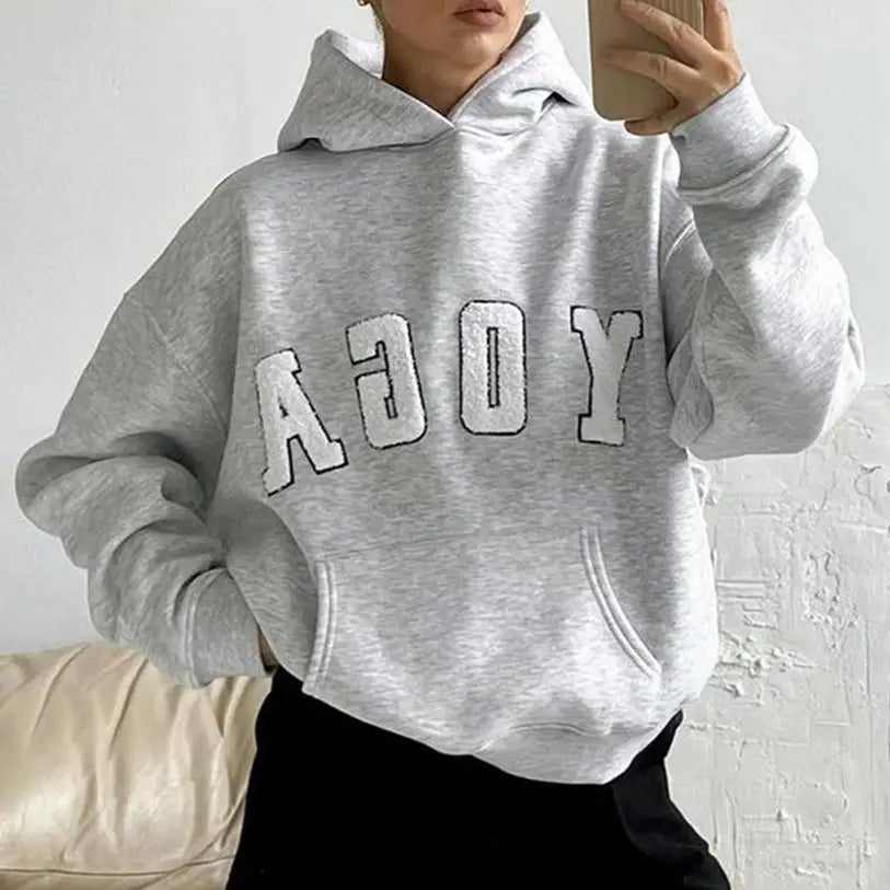 Rosa Clothing Yoga Embroidered Hoodie